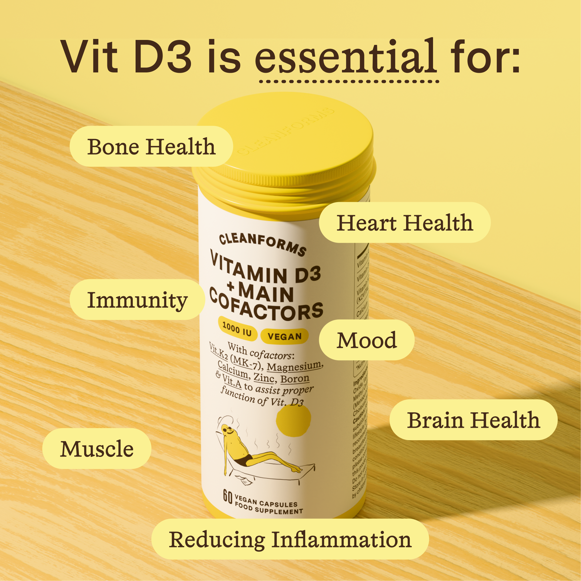 Vitamin D3 + Main Cofactors